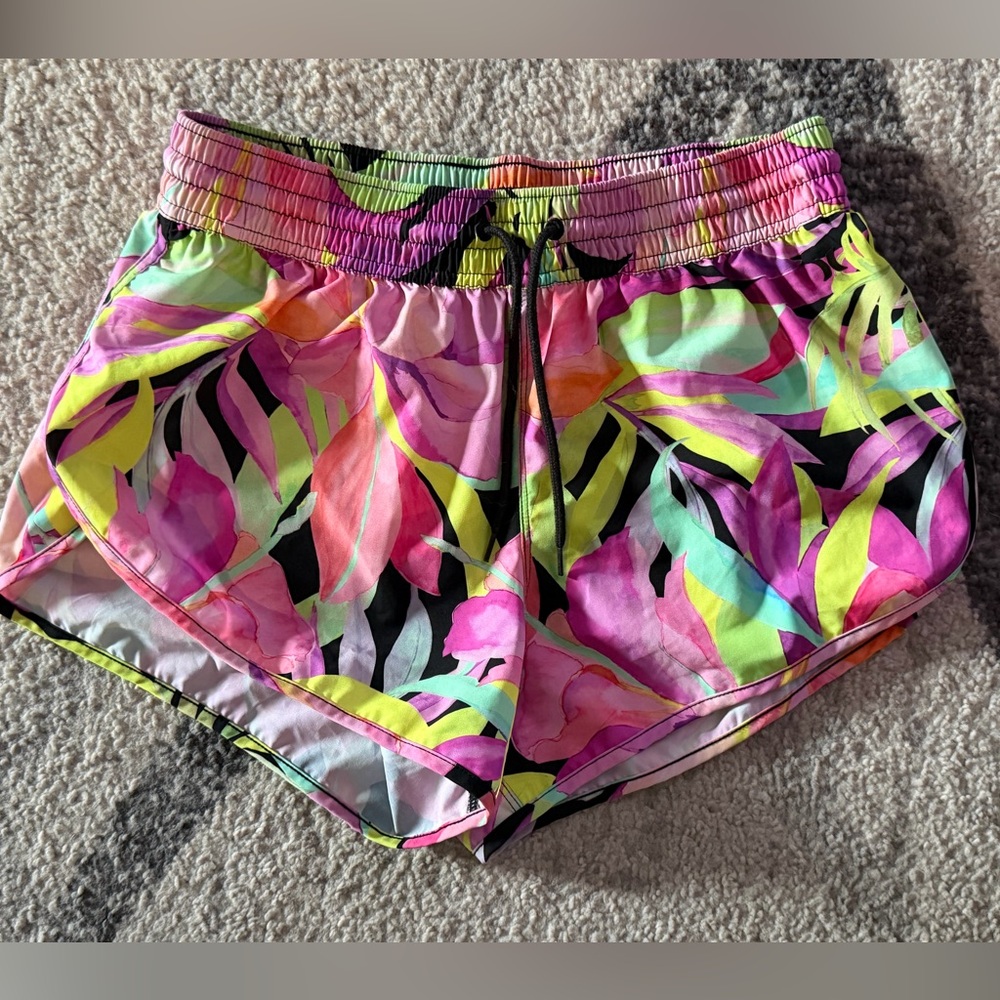 Hurley 3” Beachrider Flora Board Shorts Sz S 🌊 UPF50